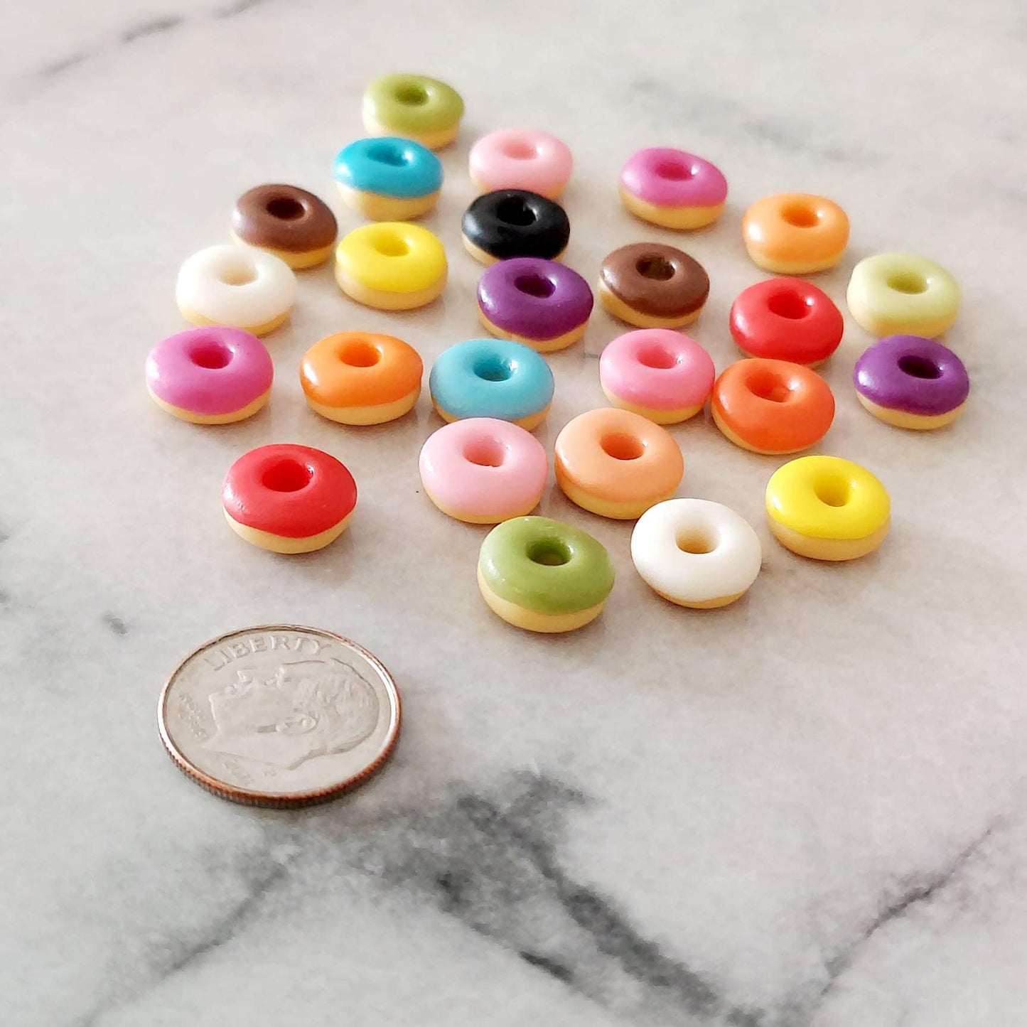 Miniature Colorful Donuts Dollhouse Food