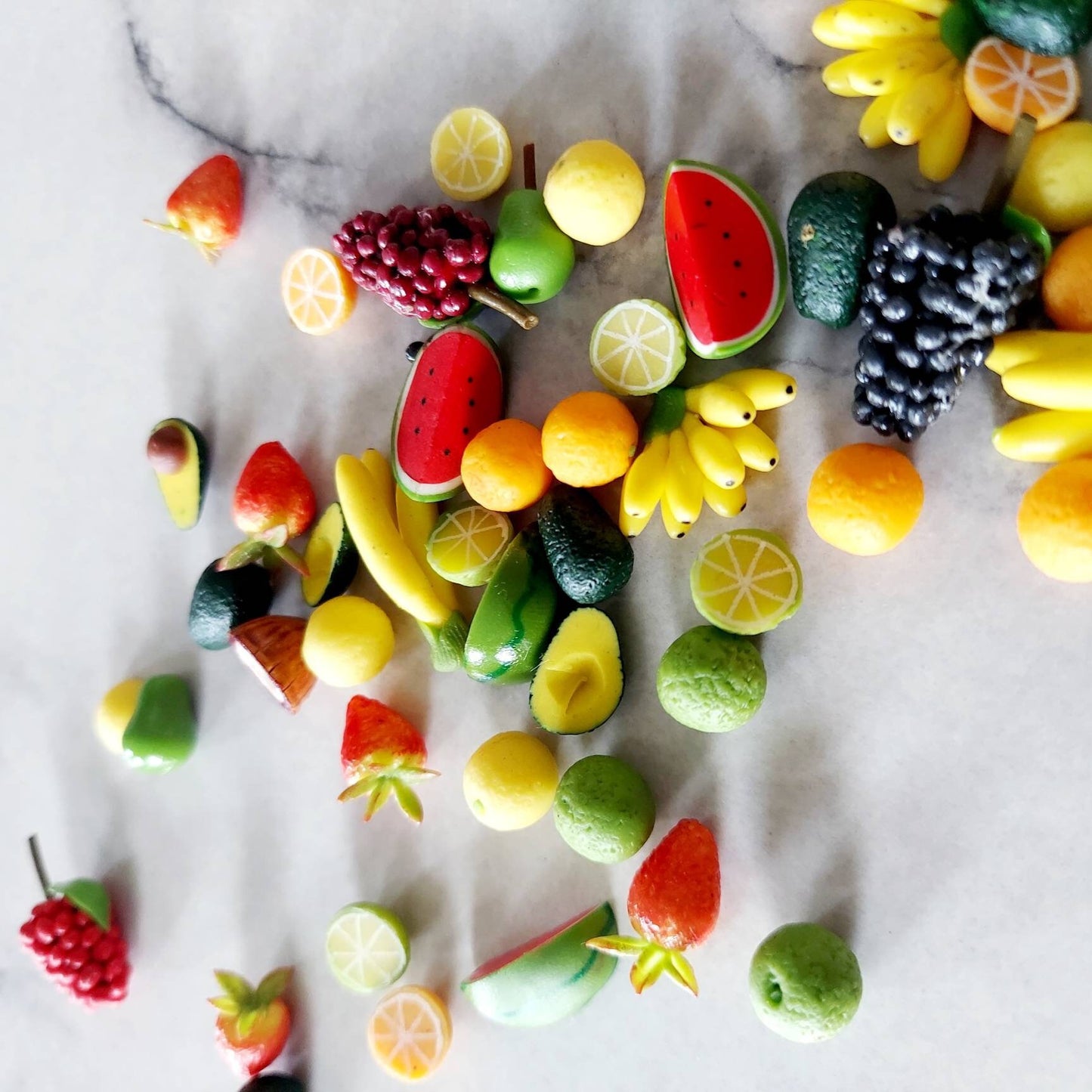 8pc - Miniature Mixed Fruit 1:12 Scale