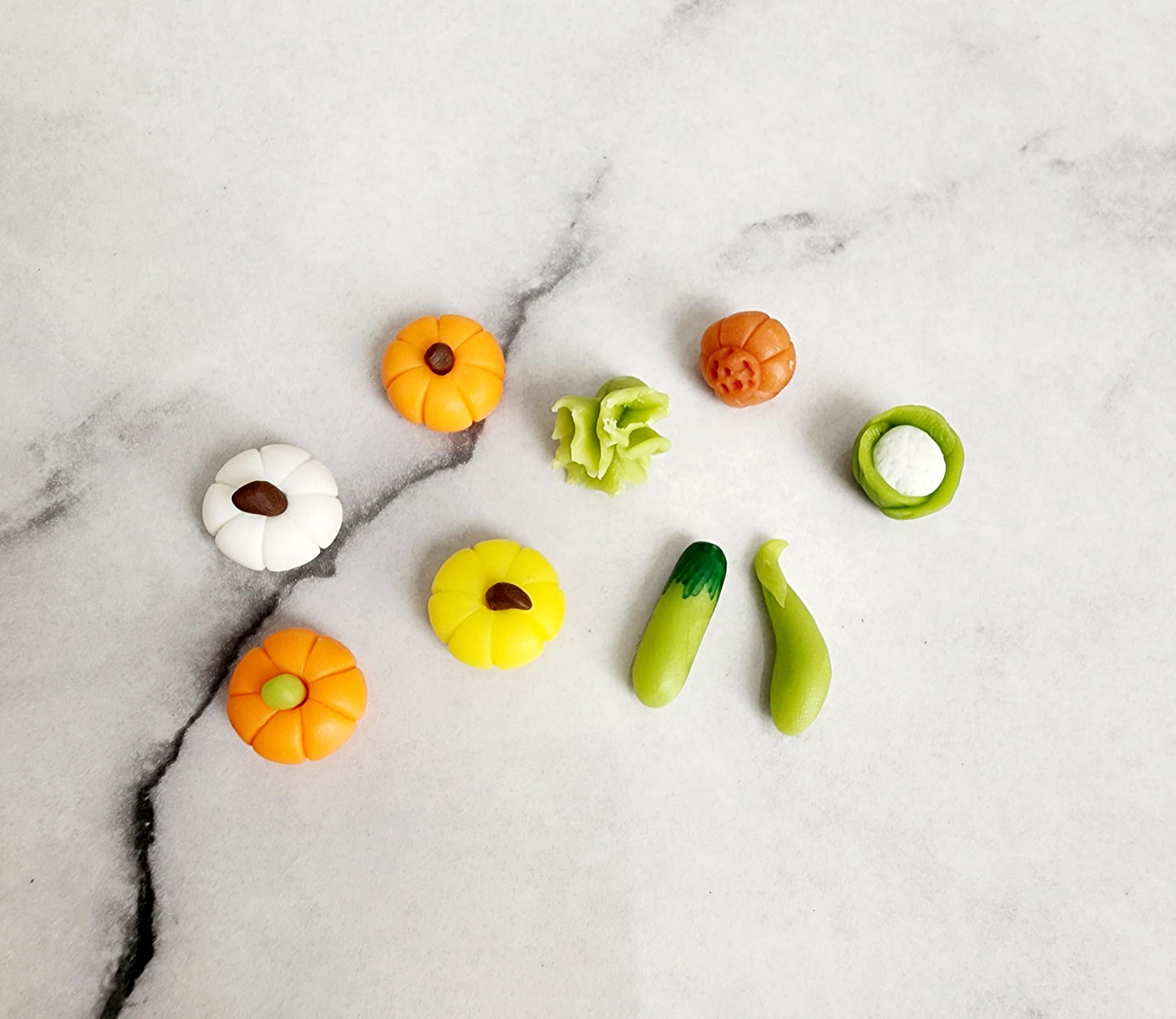 10pc Miniature Dollhouse Vegetables Fresh Produce Food Cucumbers Onions Lettuce Tomatoes Potatoes 1:12 Scale