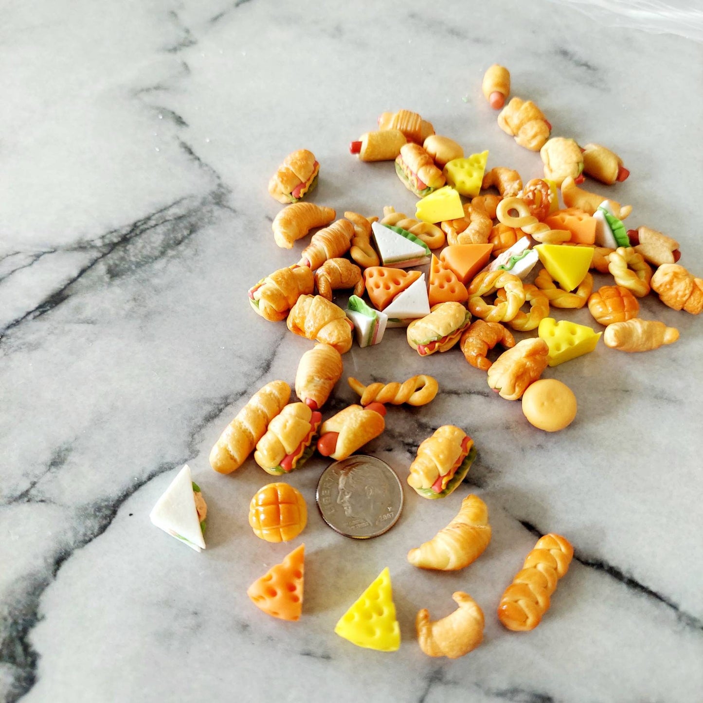 Miniature Dollhouse Food Lot 8pcs