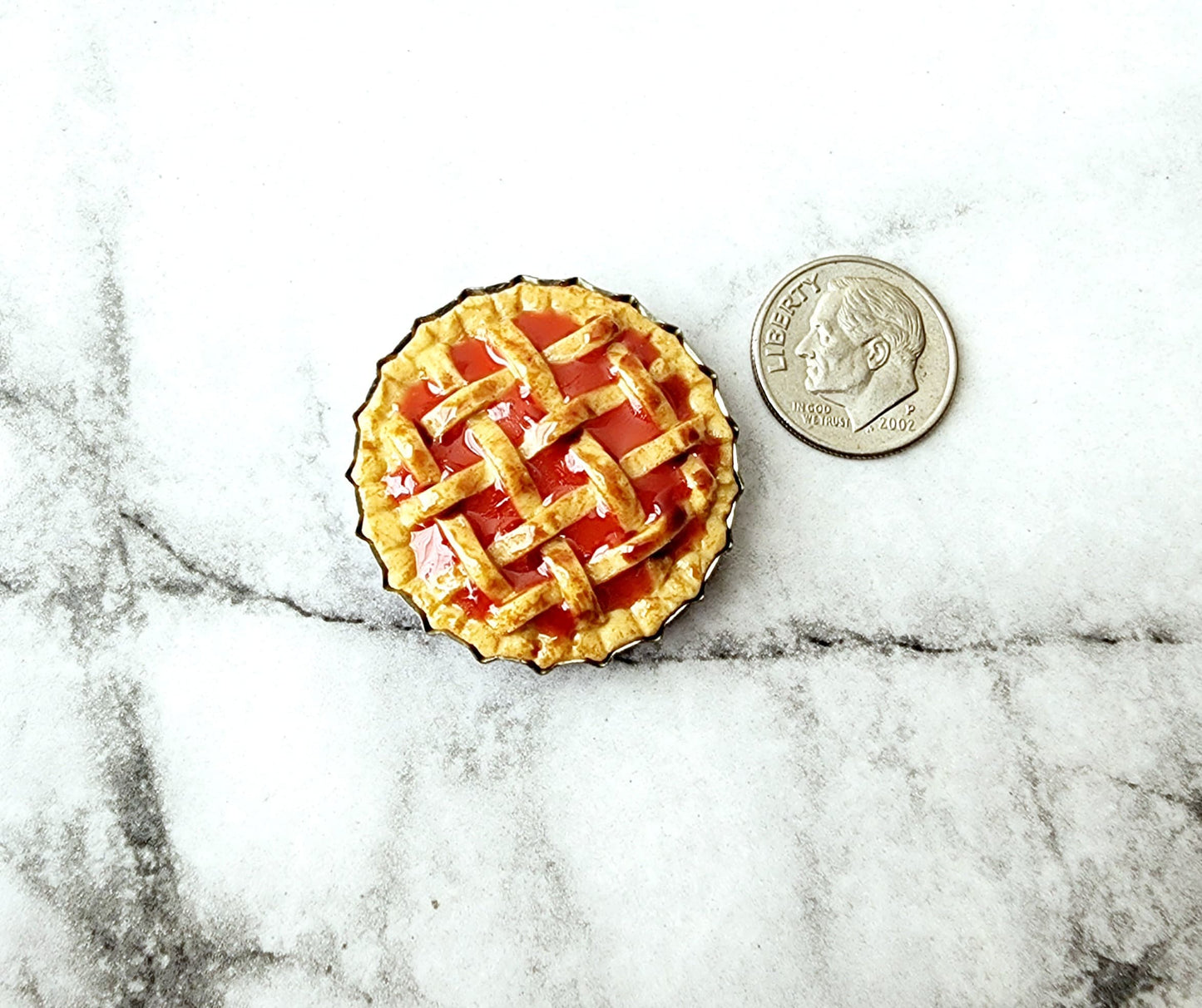 Miniature Dollhouse Cherry Apple Pie