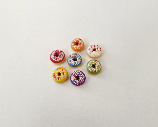 Dollhouse Miniature Doughnuts with Sprinkles