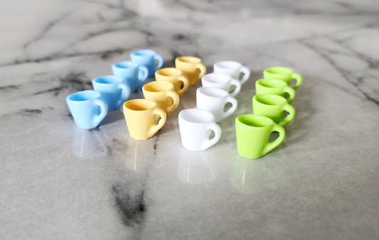 4pc Dollhouse Miniature Coffee Tea Mug Cups
