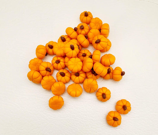 8pc Miniature Dollhouse Pumpkins - Orange