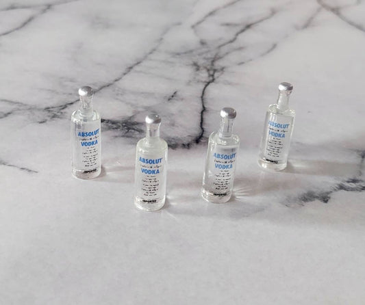 Miniature Clear Dollhouse Bar Drinks