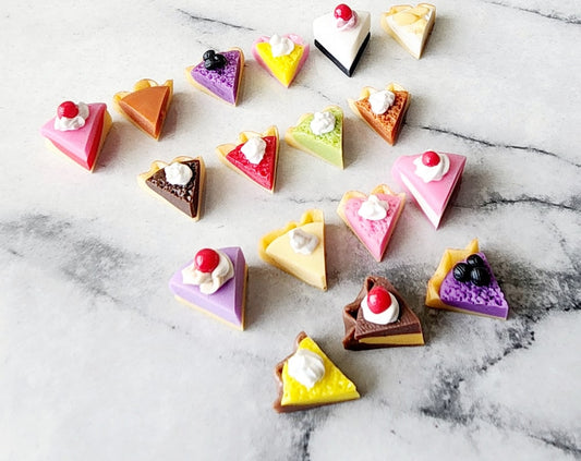 8pc Dollhouse Miniature Assorted Pie Slices
