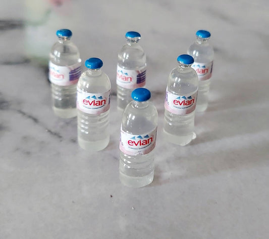 Lot of 6 Miniature Bottled Water Drinks